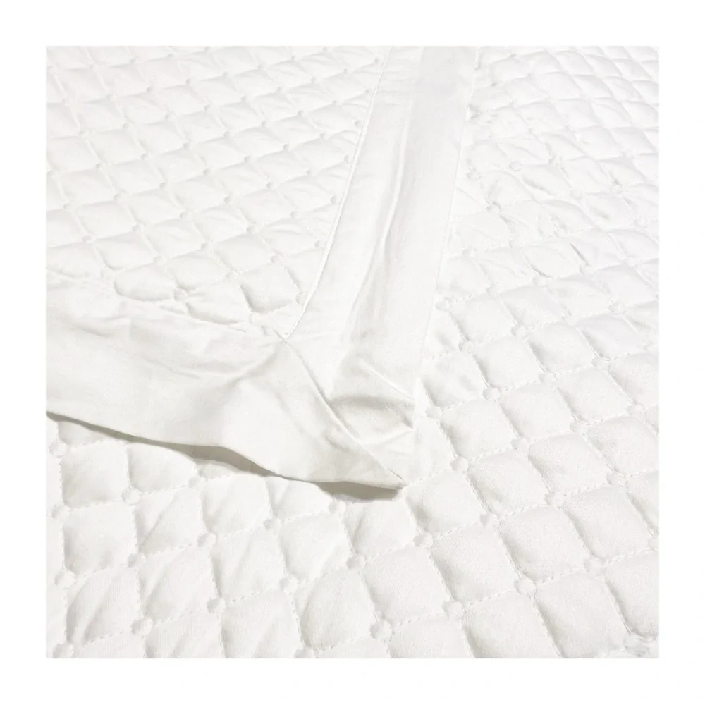 Damask by Charter Club King Elegant White Quilted Bedding Shams NWT Romantic Set